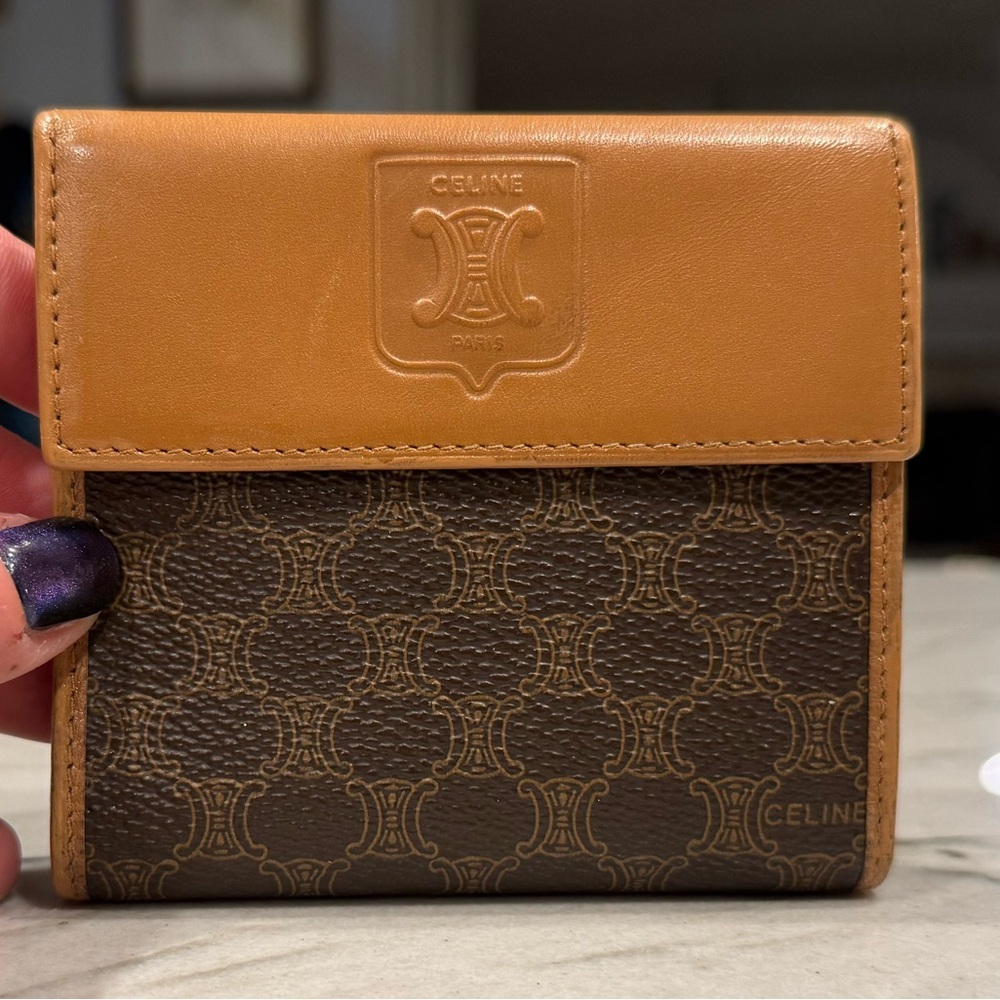 CELINE MACADAM BI-FOLD COMPACT WALLET VINTAGE